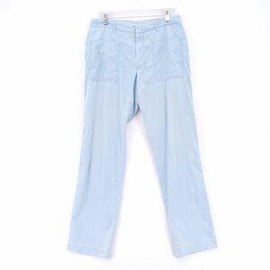 Hugo‎ Boss Heben Light Blue Cotton Windbreaker Feel Chino Pants 32 / 33 Mid Rise